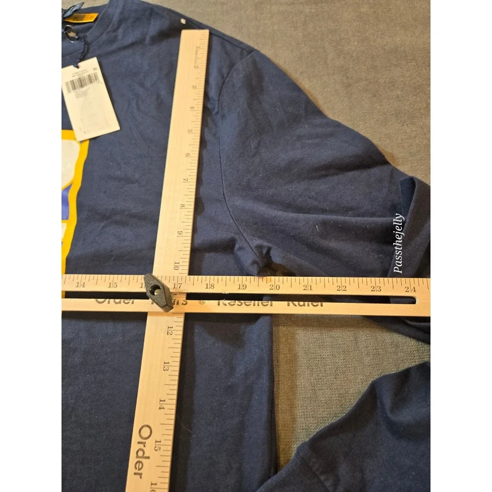Polo Ralph Lauren Mens Small Ski Sports Classic Fit Navy Long Sleeve T-Shirt NWT